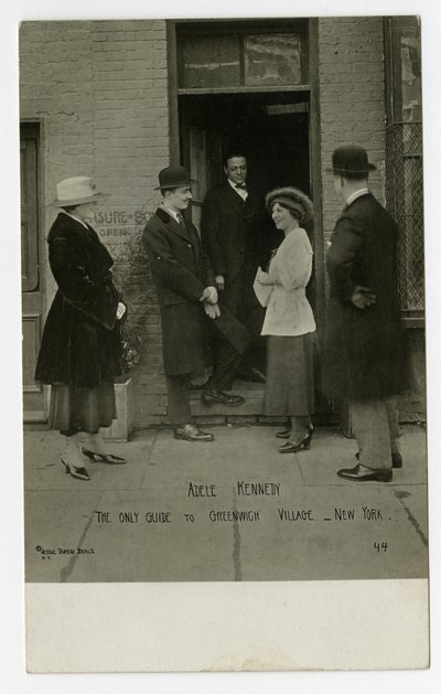 Adele Kennedy, den enda guiden till Greenwich Village, New York, USA av Jessie Tarbox Beals