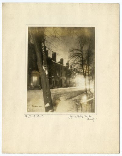 Chestnut Street, Boston, USA, ca 1902-10 (foto av gelatinsilver) av Jessie Tarbox Beals