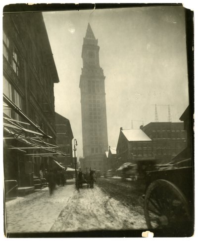 Custom House, Boston, USA, ca 1902-10 (foto av gelatinsilver) av Jessie Tarbox Beals