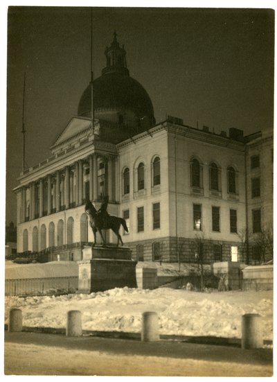 Massachusetts State House, Boston, USA, ca 1902-10 (foto av gelatinsilver) av Jessie Tarbox Beals