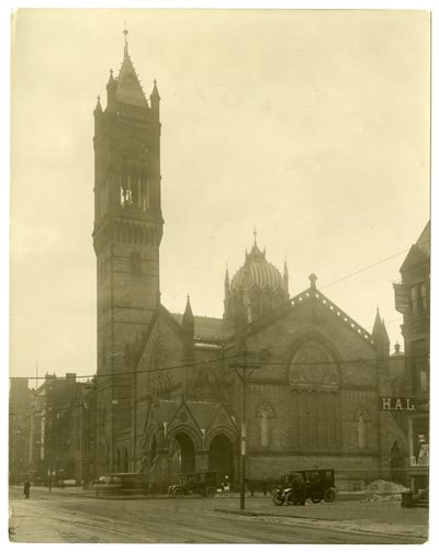 Old South Church, Boston, USA, ca 1902-10 (foto av gelatinsilver) av Jessie Tarbox Beals