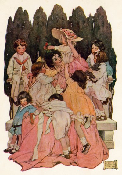 Till moster (färg litho) av Jessie Willcox Smith