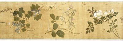 Hundra blommor, tidigt 1600-tal (målat siden) (detalj: se även 207347-58) av Jiayan Chen
