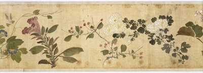 Hundra blommor, tidigt 1600-tal (målat siden) av Jiayan Chen