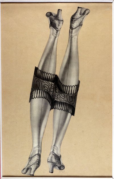 Collage ""Två vackra ben"" - av Jindrich Styrsky (1899-1942) (48 av 35) av Jindrich Styrsky