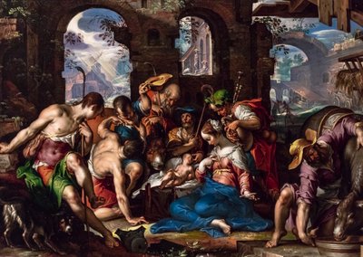 Herdarnas tillbedjan av Joachim Anthonisz. Wtewael