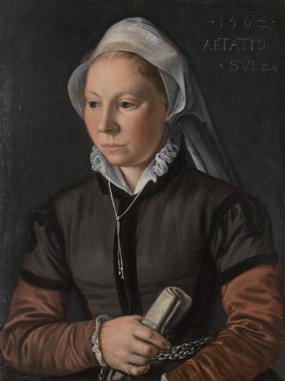 Porträtt av en ung kvinna, 1562. av Joachim Beuckelaer