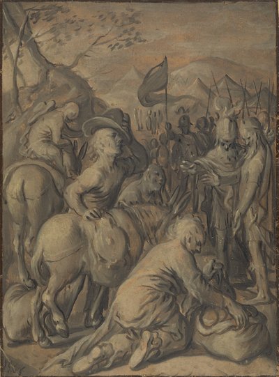 Gibeoniternas lurendrejeri av Joachim Beuckelaer