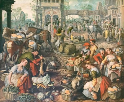 Salutorget, Joachim Beuckelaer (olja på duk) av Joachim Beuckelaer