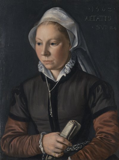 Porträtt av en ung kvinna, 1562 av Joachim Beuckelaer