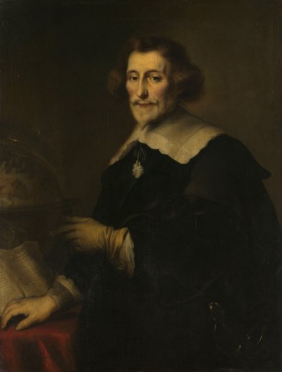 Porträtt av Pieter Corneliszoon Hooft, fogde av Muiden, historiker och poet av Joachim von Sandrart (I) (copy after)