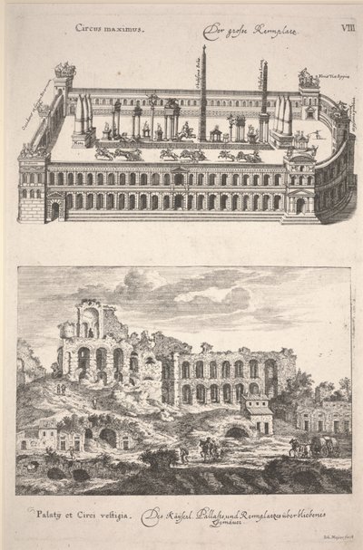 Illustration från "Des Alten und Neuen Roms Grosser Schau-Platz" av Joachim von Sandrart av Joachim von Sandrart