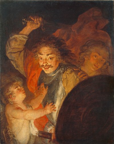 Mars, Venus och Amor Allegori av ilska, c.1630 av Joachim von Sandrart