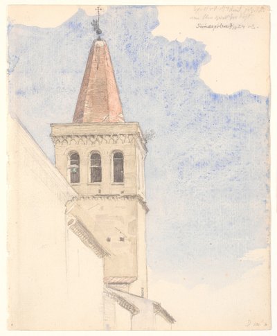 Klocktorn i Sansepolcro av Joakim Frederik Skovgaard