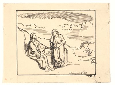 Kristus och den samaritanska kvinnan av Joakim Frederik Skovgaard