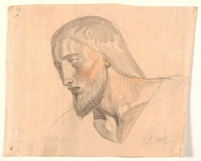 Studie av huvudet av Joakim Frederik Skovgaard