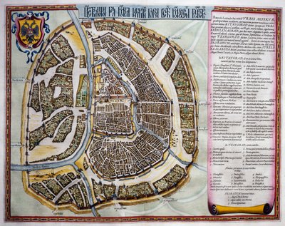 Moskva, andra volymen, titelsidan till del I, från Atlas Maior, atlas i 11 volymer, av Joan Blaeu (1596-1673), kopparstick, 57,5x39 cm, Amsterdam av Joan Blaeu