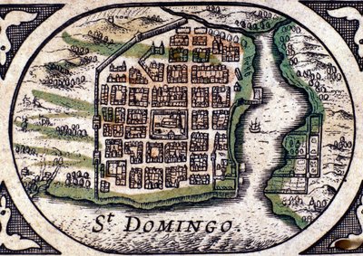 Santo Domingo - i Atlas av W. J. Blaeu av Joan Blaeu
