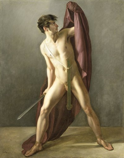 Krigare med draget svärd av Joannes Echarius Carolus Alberti