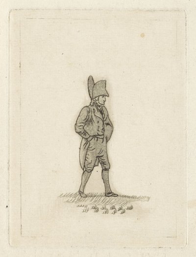 Man med stygn på huvudet av Joannes Pieter Visser Bender
