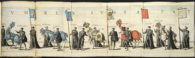 Begravningståget i Antwerpen i samband med kejsar Karl Vs död, 1558, 1559. av Joannes van Doetecum