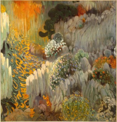 Orientalisk bordsbild (väggdekoration i Casa Trinxet) av Joaquim Mir i Trinxet