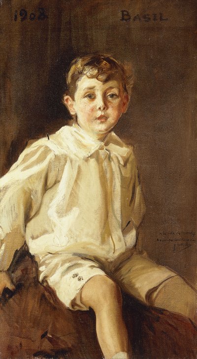 Ett porträtt av Basil Mundy, 1908 av Joaquín Sorolla