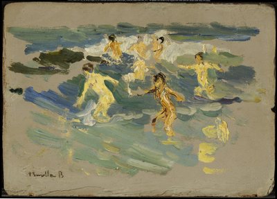Stranden i Valencia, ca 1904 av Joaquín Sorolla