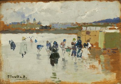 La Concha Beach, San Sebastian, 1906 av Joaquín Sorolla