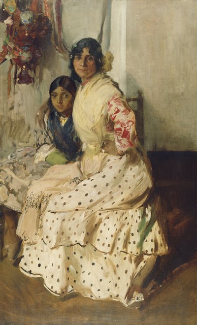 zigenaren Pepilla och hennes dotter av Joaquín Sorolla