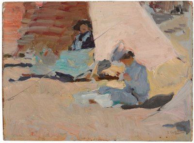 Stranden, Biarritz av Joaquín Sorolla