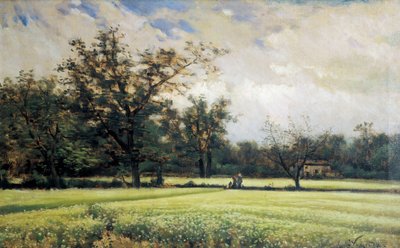 Bovete i blom. Målning av Joaquim Vayreda i Vila (1843-1894). Olja på duk, andra hälften av 1800-talet, spansk konst. Museet i Montserrat (Spanien). av Joaquin Vayreda