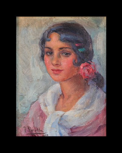 Portrait of a Woman av Joaquín Sorolla