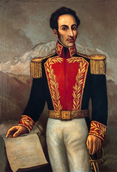 Simon Jose Antonio Bolivar (1783-1830), general och statsman i Sydamerika av Joaquín Pinto