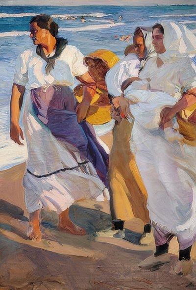 Fiskarkvinnorna i Valencia. 1915 av Joaquín Sorolla