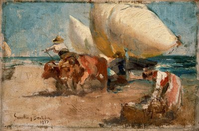 Strandscen av Joaquín Sorolla