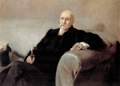 Spanska: Retrato de José Echegaray (1832-1916) Porträtt av José Echegaray av Joaquín Sorolla