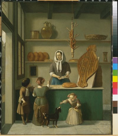 Bageriaffären, ca 1680 av Job Berckheyde
