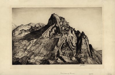 Cervara di Roma (gravyr och torrnål) av Job Nixon