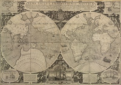 Drakes världsresa 1577-80, en sann berättelse om hela den nautiska expeditionen av Jodocus Hondius
