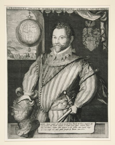 Sir Francis Drake av Jodocus Hondius