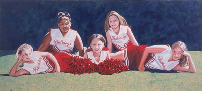 Junior High School Cheerleaders on the Grass, 2003 av Joe Heaps Nelson