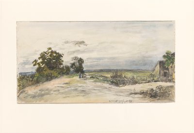 Landskap vid Nevers av Johan Barthold Jongkind