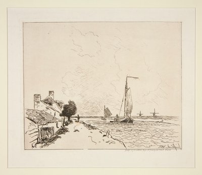 De två båtarna? segling (The Two Sailboats) av Johan Barthold Jongkind