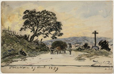 Ornacieux (recto och verso) av Johan Barthold Jongkind