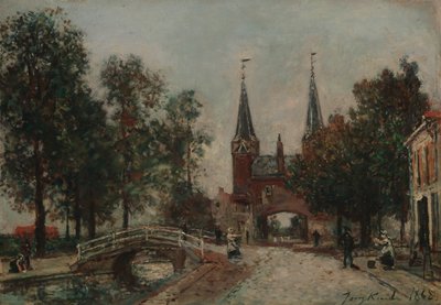 Scen i Delft av Johan Barthold Jongkind