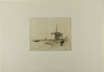The Towpath, ur bok med sex etsningar, vyer över Holland av Johan Barthold Jongkind