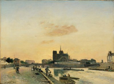 Utsikt över Notre-Dame, Paris, 1864 av Johan Barthold Jongkind