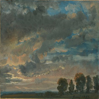Moln på kvällen av Johan Christian Dahl