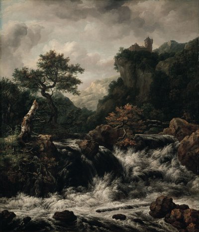 Kopia av landskap av J. Ruisdael av Johan Christian Dahl